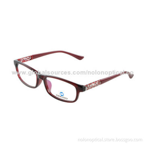 New Style Acetate Optical Frames With Castal Metal Trim , Customized Logo Available